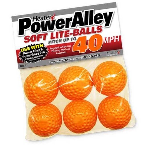 Heater Heater HSO14 Poweralley Orange 40M ph-liteballs; 6 Pack HSO14